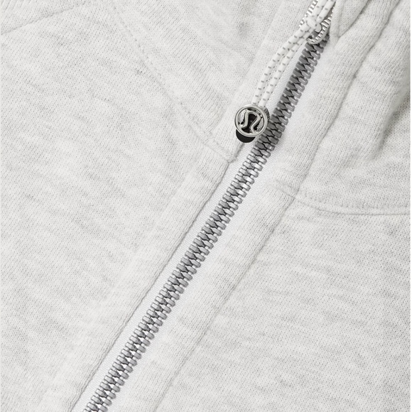 🩶 Lululemon Scuba Cropped Hoodie — Heather Grey (XS/S) - Picture 5 of 7